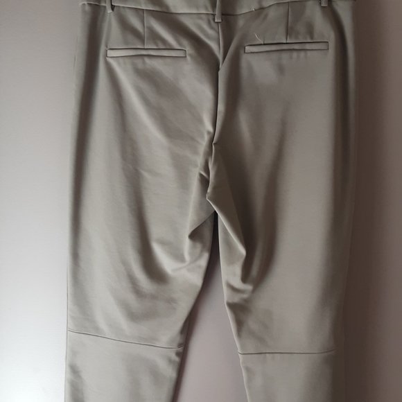 Aritzia Babaton Tan Beige Mid-Rise Side Zip Pants Size 10 - Picture 8 of 14
